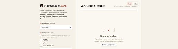 Captured HallucinationNerd verification page